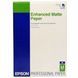 Бумага Epson A4 Enhanced Matte Paper, 250л., 192 г/м2