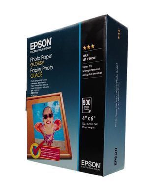 Фотопапір Epson 10х15см Glossy Photo Paper, 500арк, 200г/м&sup2; C13S042549 фото