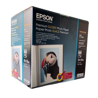 Фотопапір Epson 10x15см Premium Glossy Photo Paper, 255г/м², 500арк. C13S041826 фото