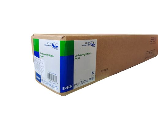 Рулонний папір Epson Doubleweight Matte Paper, 180г/м² 24"х25м C13S041385 фото