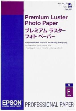 Фотопапір Epson A3+ Premium Luster Photo Paper 250г/м², 100арк C13S041785 фото