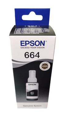 Контейнер з чорнилом Epson T664 L100/L200 black C13T66414A фото