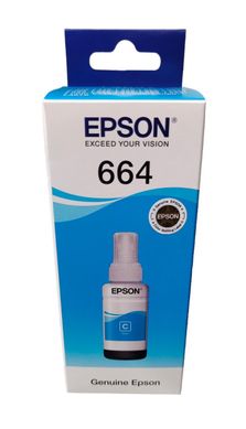 Контейнер з чорнилом Epson T664 L100/L200 cyan C13T66424A фото