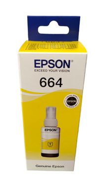 Контейнер з чорнилом Epson T664 L100/L200 yellow C13T66444A фото