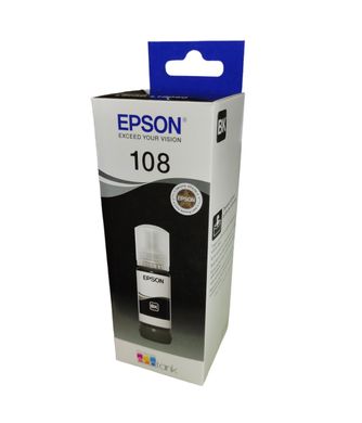 Контейнер з чорнилом Epson 108 для L8050/L18050 black C13T09C14A фото