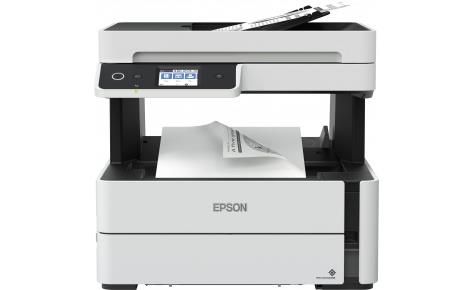 БФП ink mono А4 Epson EcoTank M3140 39 ppm Fax ADF Duplex USB Pigment C11CG91405 фото