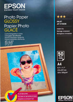 Фотобумага Epson Photo Paper Glossy A4 , 200г/м², 50л. C13S042539 фото