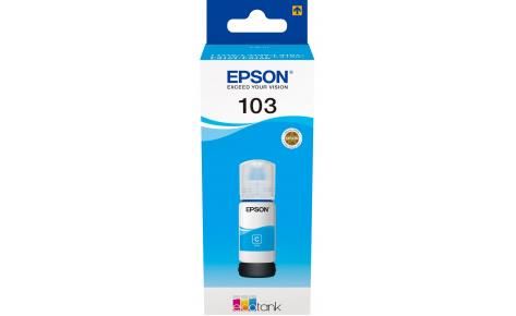 Контейнер з чорнилом Epson 103 cyan, оригінал C13T00S24A фото