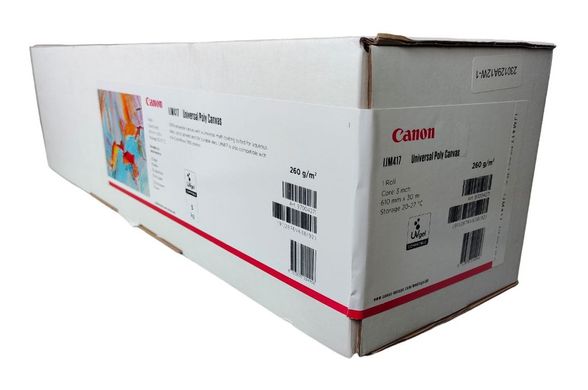 Полотно Canon IJM417 Universal Poly Canvas 260 гр/м² 610мм x 30м 2876V638 фото