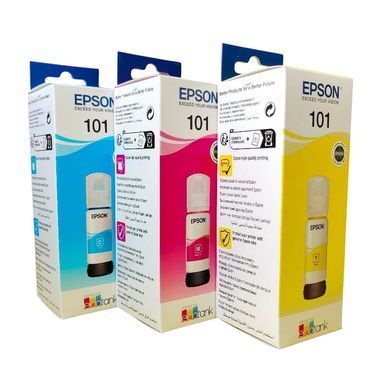 Набір оригінальних кольорових чорнил Epson 101 C/M/Y, 3&times;70 мл EPSON101CMY фото